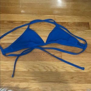 Jolyn triangle bikini top-dark blue